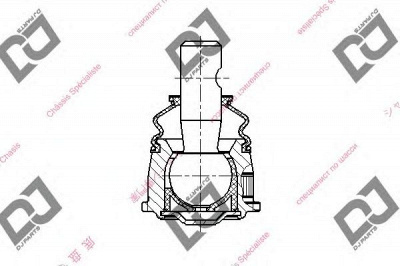 DJ PARTS db1072 -  Несущий / направляющий шарнир
